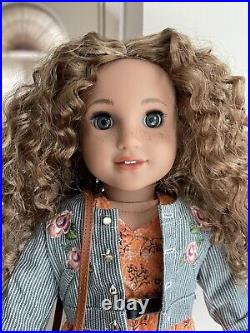 American Girl Doll Evette With Accessories Displayed Only