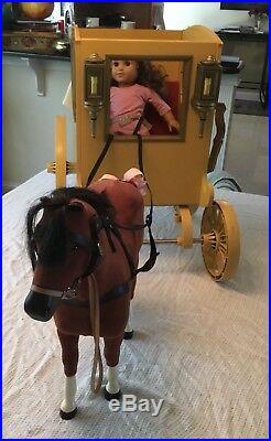 American Girl Doll Felicity Colonial Carriage With 1 Horse