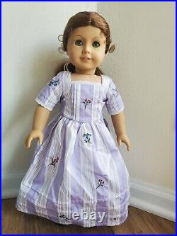 American Girl Doll Felicity Purple Meet Dress Historical