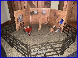 American Girl Doll Felicitys Horse Stable Backdrop Fence Accessories