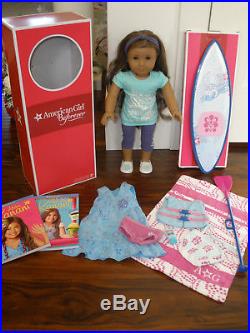 American Girl Doll GOTY 2011 Kanani lot withBox, Surfboard, and more in EUC