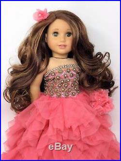 American Girl Doll GiovannaCustom OOAK Auburn Hair Green Eyes Princess