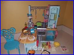 American Girl Doll Gourmet Kitchen Set 65+ items pretend food play set