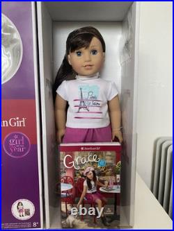 American Girl Doll Grace Thomas 2015 Girl of the Year & Book NIB Never Used