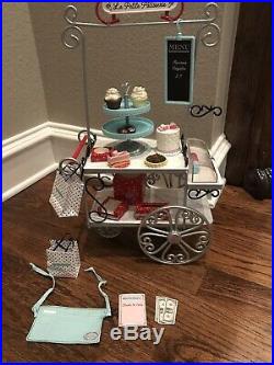 American Girl Doll Grace's PASTRY CART Set + BAKERY TREATS Accessories