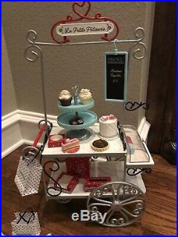 American Girl Doll Grace's PASTRY CART Set + BAKERY TREATS Accessories