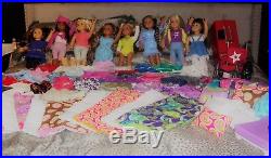 American Girl Doll HUGE LOT of 8 Dolls, Clothing, Furniture, and Accessories