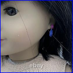 American Girl Doll Ivy Ling Ears Pierced Retired Best Friend Earrings Outfit