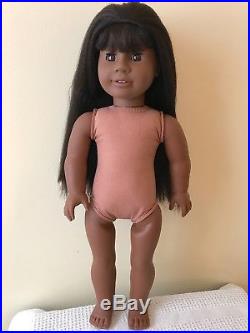 American Girl Doll JLY18 #18 GT18 Dark Skin Black Hair Brown Eyes Bangs Addy 18