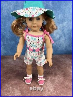 American Girl Doll JLY #21 withAG Scooter Trike & Custom Summer Outfit LOT