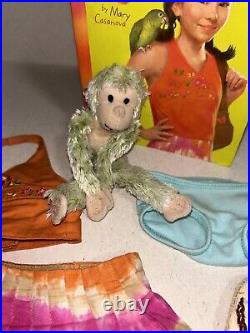 American Girl Doll Jess McConnell Girl of the Year 2006 With Monkey Bag And Book