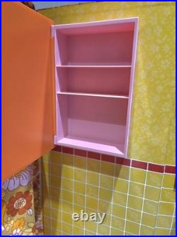 American Girl Doll Julie's Groovy Bathroom Set Accessories Shower Sink Toilet