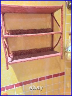 American Girl Doll Julie's Groovy Bathroom Set Accessories Shower Sink Toilet