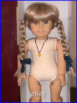 American Girl Doll KIRSTEN +Box White Body Meet Dress W. Germany 1986 EXC Cond