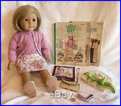 American Girl Doll KIT with Desk, Dog, outfits and accessories