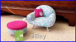 American Girl Doll Kanani Floral Chair Set
