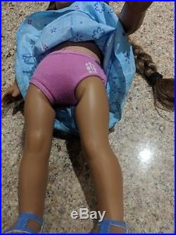 American Girl Doll Kanani GOTY box, meet dress, undies and sandals, retired