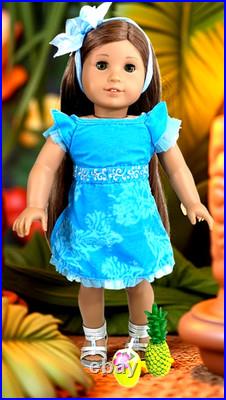 American Girl Doll Kanani Girl Of The Year 2011 Party Dress Underwear Shoes