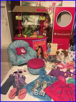 American Girl Doll Kanani Pierced Ears & her Aloha World LOT Excellent Condition