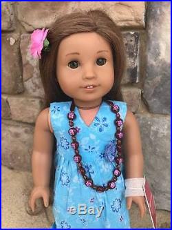 American Girl Doll Kanani in Original Box Book Necklace Dress Sandals Hairclip