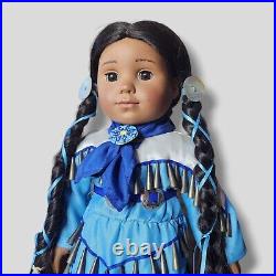 American Girl Doll Kaya 18 & 2 Full Outfits Traditional Deerskin & Jingle