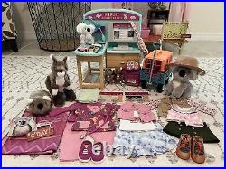 American Girl Doll Kira Bundle Wildlife Rescue Vet Clinic & Wagon With Extras