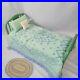 American Girl Doll Kit Kittredge Green Trundle Bed & Tufted Bedding Mattress Set