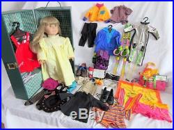 American Girl Doll (Kristin Just Like You), Case, and Clothes Lot 1995