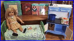 American Girl Doll Large Lot Kit Kittredge Clothes Bed Stove Books Signed