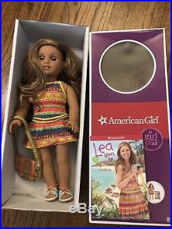 American Girl Doll Lea Clark 2016 GOTY Book, Box & Accessories EUC turtle cat