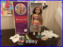 American Girl Doll Leah Clark With Hiking Outfit and Celebration Outfit