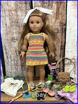 American Girl Doll Leah Girl Of The Year 2016 Lea Clark 18 + Accessories LOT