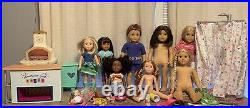 American Girl Doll Lot 4 Wellie, 4 18 Inch +accessories Saige Copland Julie TLC