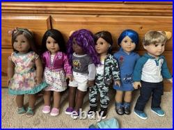 American Girl Doll Lot Kanani, Truly Me #69, #74, #89, #90, #91 Mint