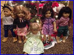 American Girl Doll Lot OF 5 Kit Kirsten Ivy Ruthie JLY Pleasant Company