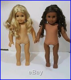 American Girl Doll Lot Of 2 Nude Dolls Lanie Truly Me