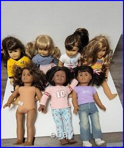 American Girl Doll Lot Of 7 18 inch dolls