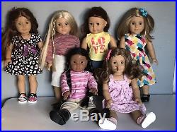 American Girl Doll Lot of 6 Dolls JULIE FELICITY MAYA + 3 More DRESSED