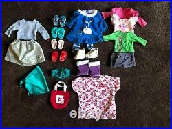 American Girl Doll McKenna with gently used clothing, shoes, boots and skates