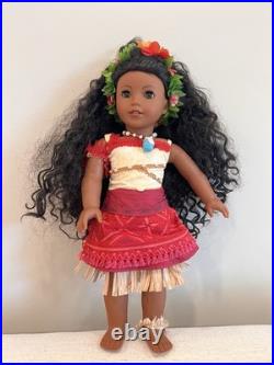 American Girl Doll Moana 2 With Meet Outfit And Box