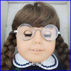 American Girl Doll Molly Brown Hair Gray Eyes Pleasant Company 1990's tan body