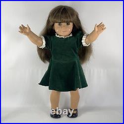 American Girl Doll Molly Pleasant Company with 1989 Dress Green Velvet White