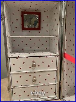 American Girl Doll Molly's Footlocker Trunk Doll Case Retired Excellent Cond