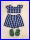 American Girl Doll Nanea Palaka Outfit Plaid Shorts Top and Sandals No Flower
