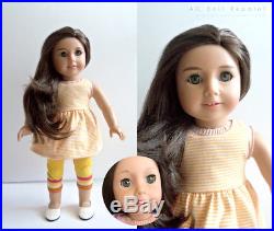 American Girl Doll OOAK Custom 18 Brown hair Green Eyes