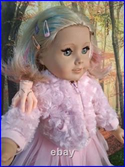 American Girl Doll OOAK Enid Sinclair Replica From Wednesday Series Pink Jacket