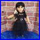 American Girl Doll OOAK Wednesday Addams Black Raven Dress Boots Thing Refubed