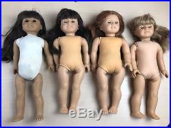 American Girl Doll Pleasant Company Dolls Original TLC /Repair Lot 4 Dolls