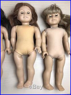 American Girl Doll Pleasant Company Dolls Original TLC /Repair Lot 4 Dolls