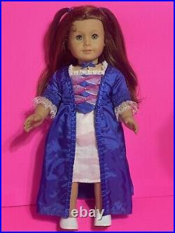 American Girl Doll Pleasant Company Felicity Doll With Christmas Gown Outfit